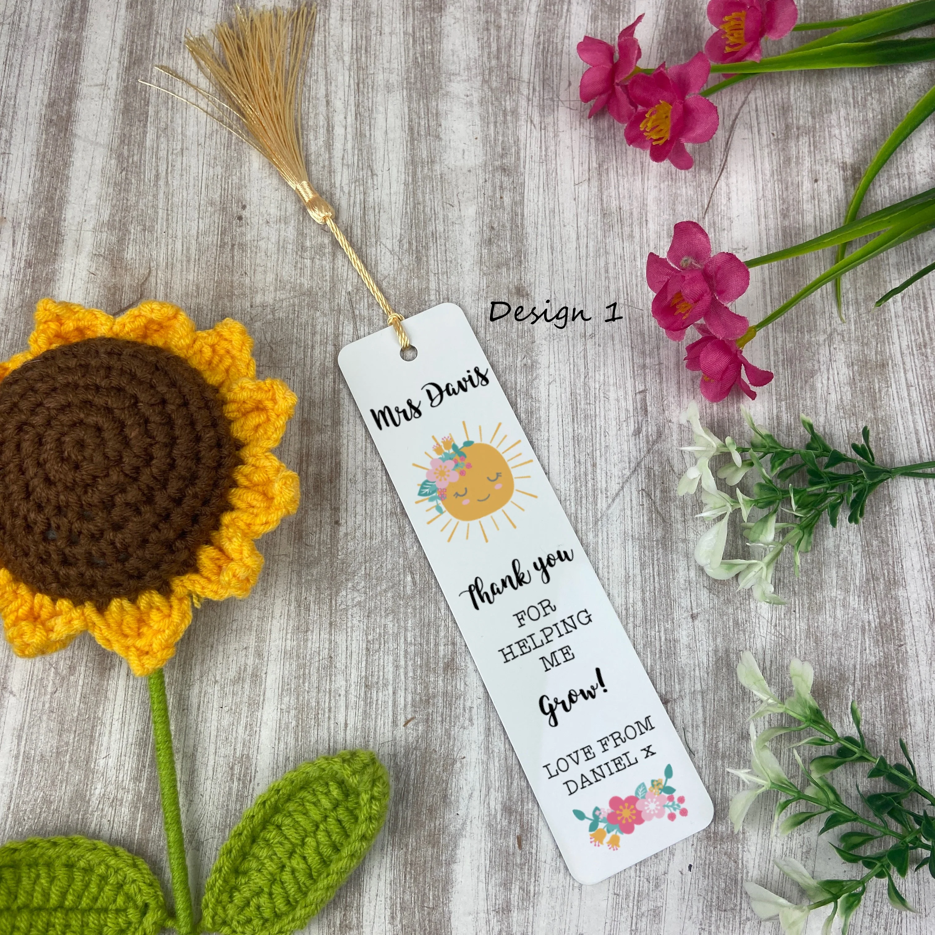 Thank You For Helping Me Grow Personalised Teacher Bookmark - Image 3