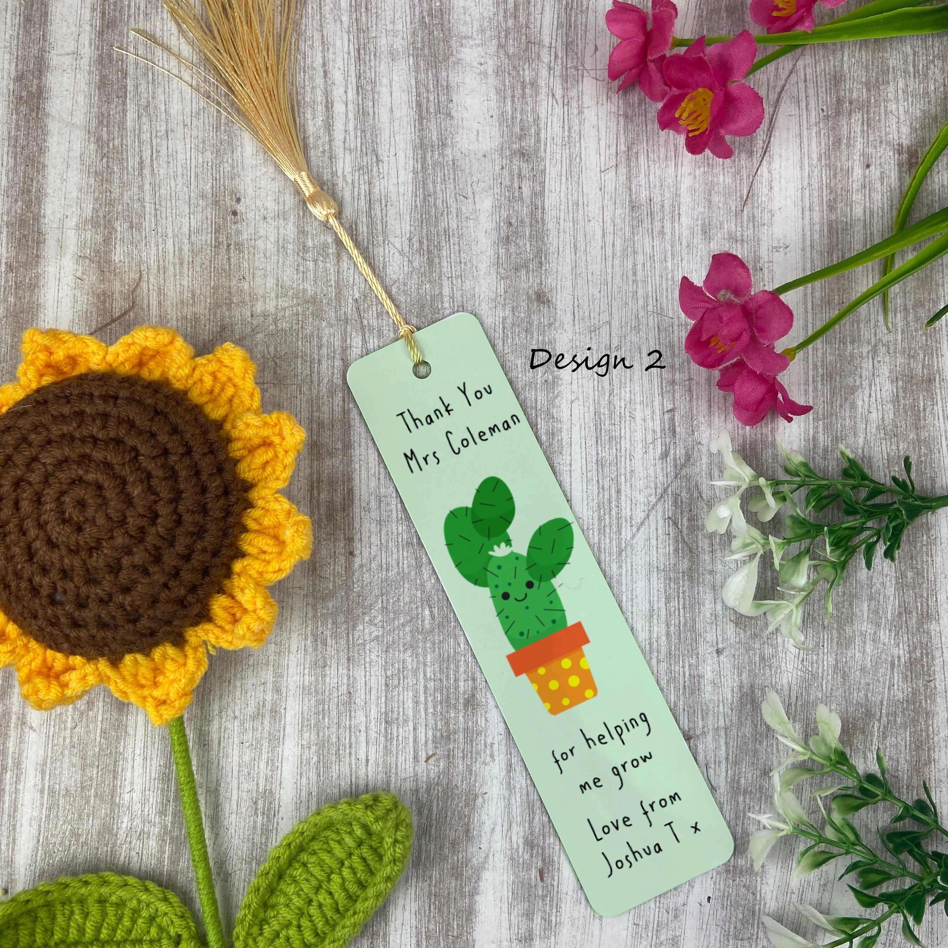 Thank You For Helping Me Grow Personalised Teacher Bookmark - Image 5