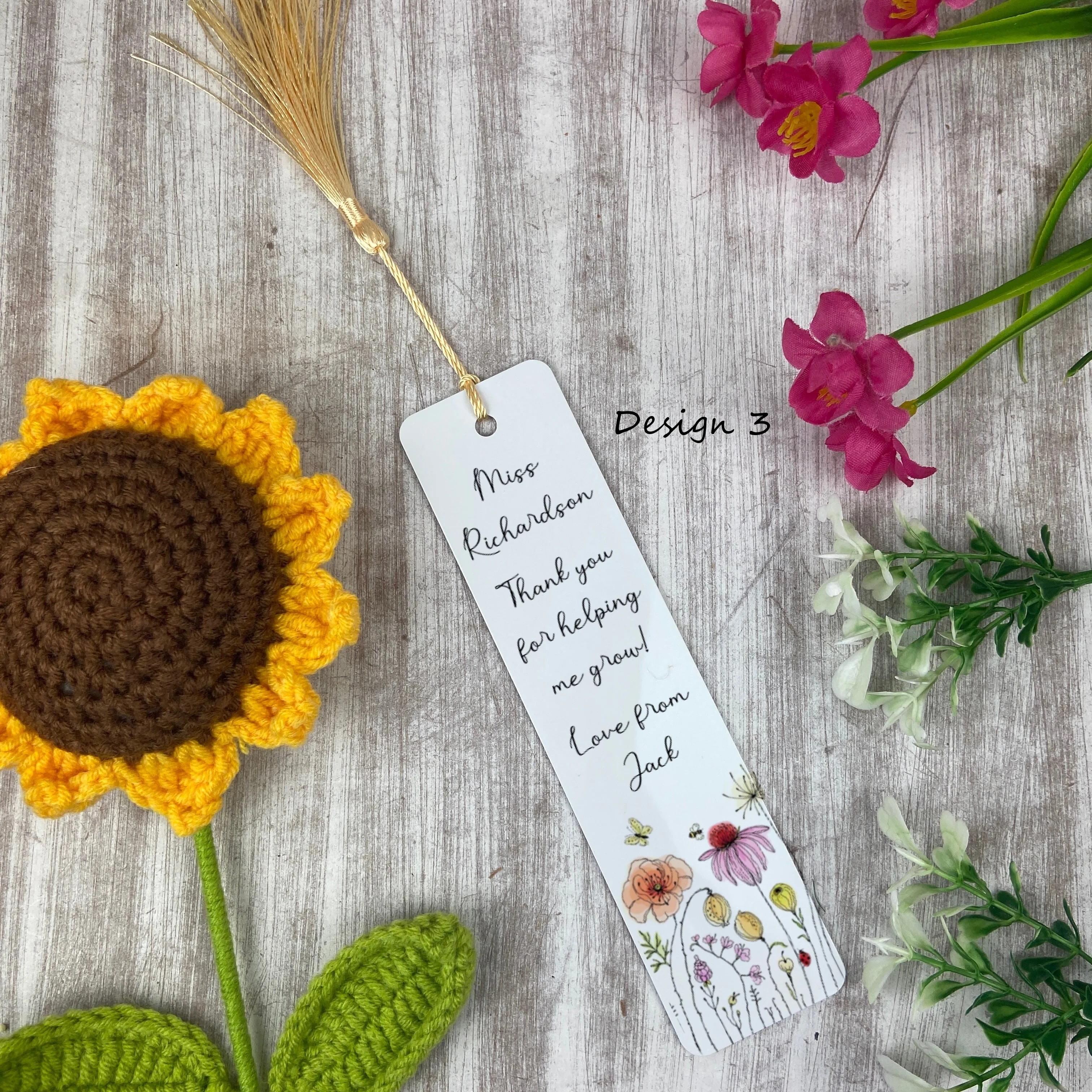 Thank You For Helping Me Grow Personalised Teacher Bookmark - Image 7