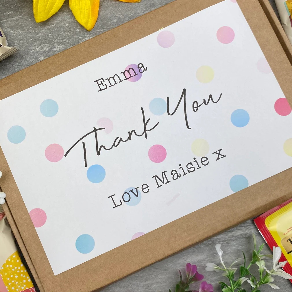 Thank You Tea and Biscuit Box