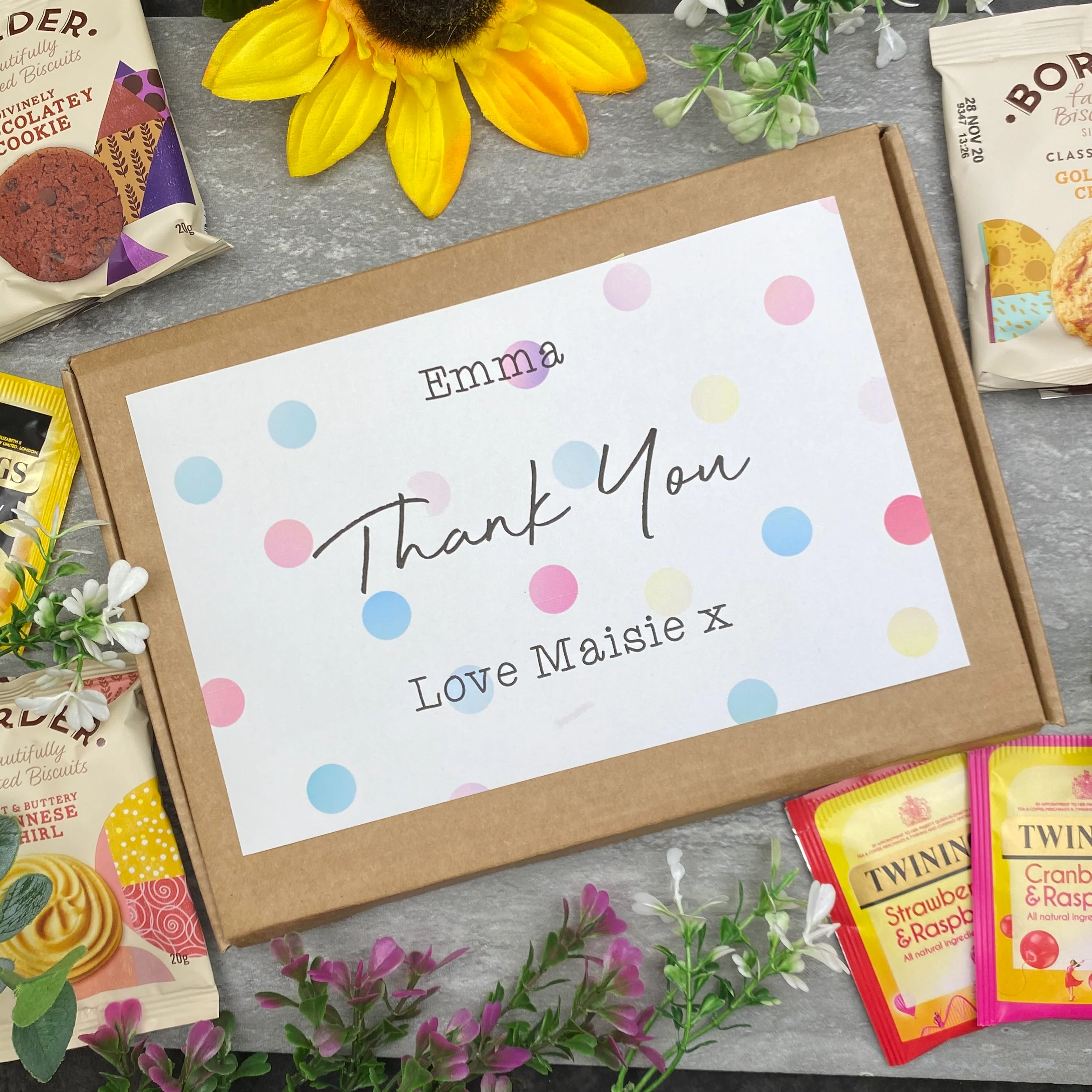 Thank You Tea and Biscuit Box - Image 4