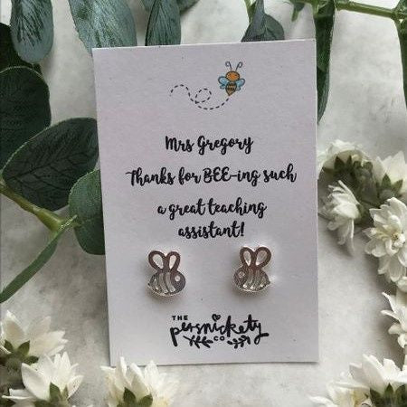 Thanks For BEE-ing Such A Great Teacher /Teaching Assistant Bee Earrings - Image 3