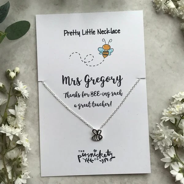 Thanks For BEE-ing Such A Great Teacher / Teaching Assistant Bee Necklace