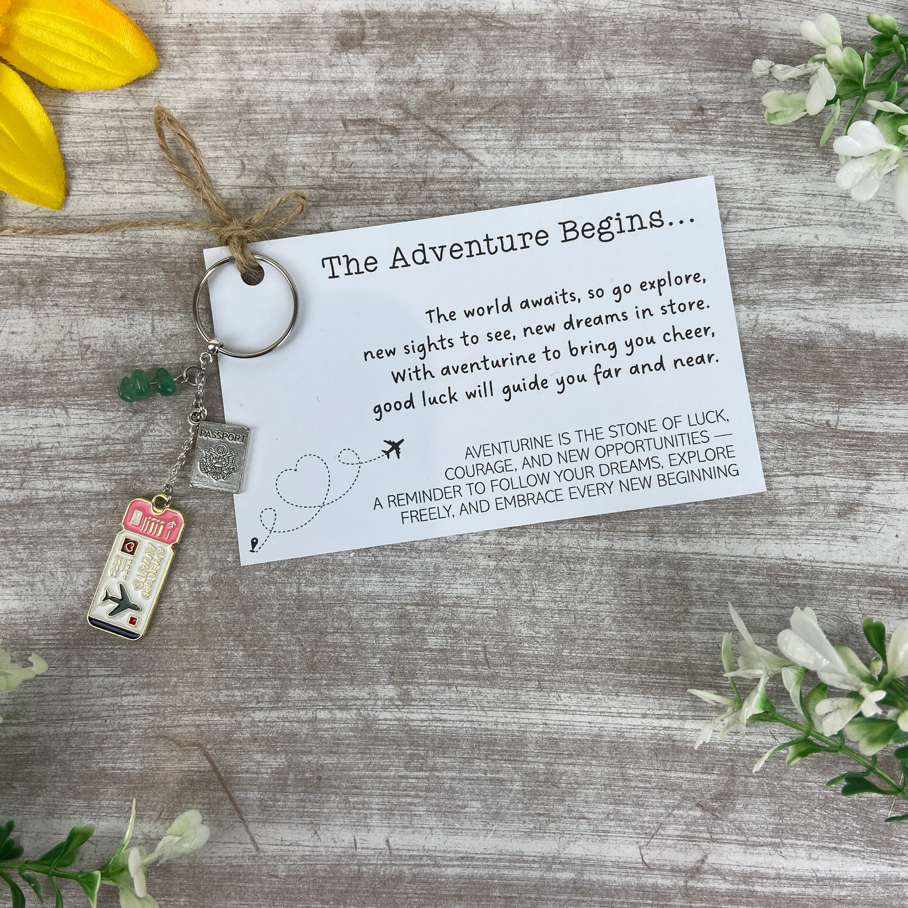 The Adventure Begins Keyring - Image 2