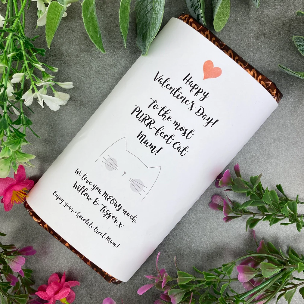 The Most PURR-fect Cat Mum/Dad Valentines Day Chocolate Bar - Image 2