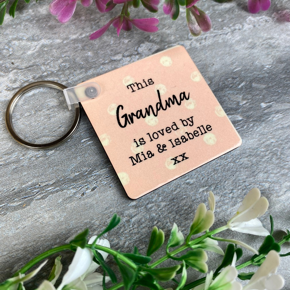 This Grandma Is Loved By Photo Keyring - Image 7