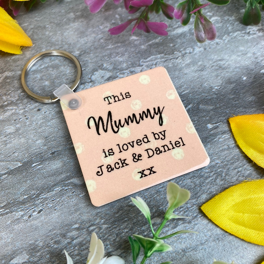 This Mummy Is Loved By Photo Keyring - Image 3