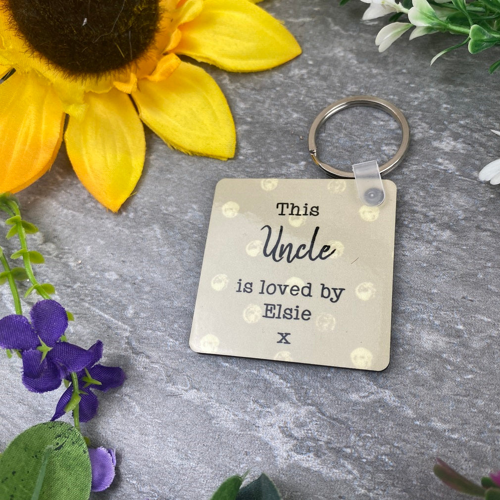 This Uncle Is Loved By Photo Keyring - Image 2