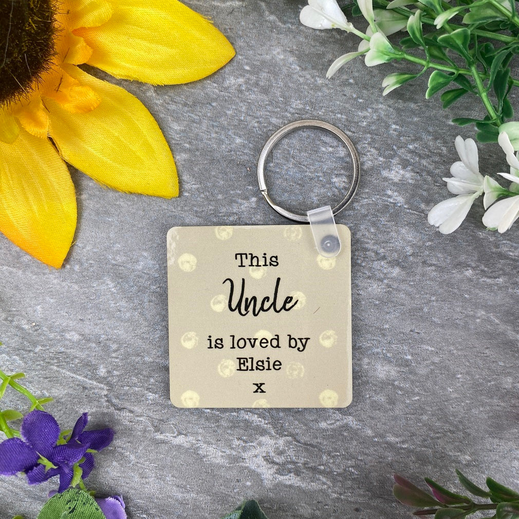 This Uncle Is Loved By Photo Keyring - Image 4