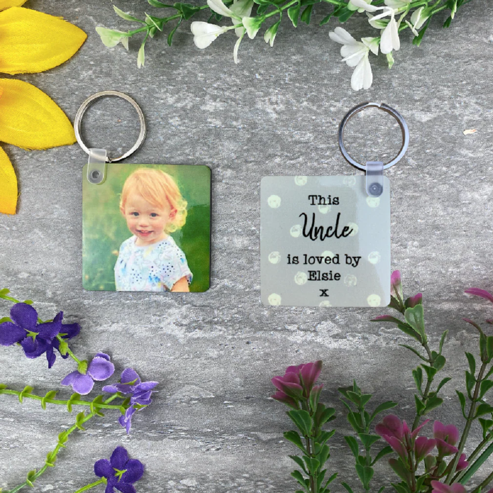 This Uncle Is Loved By Photo Keyring - Image 5
