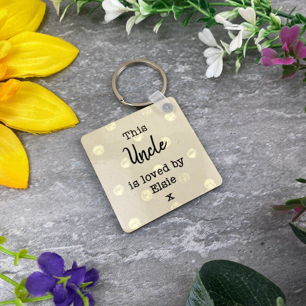 This Uncle Is Loved By Photo Keyring - Image 7