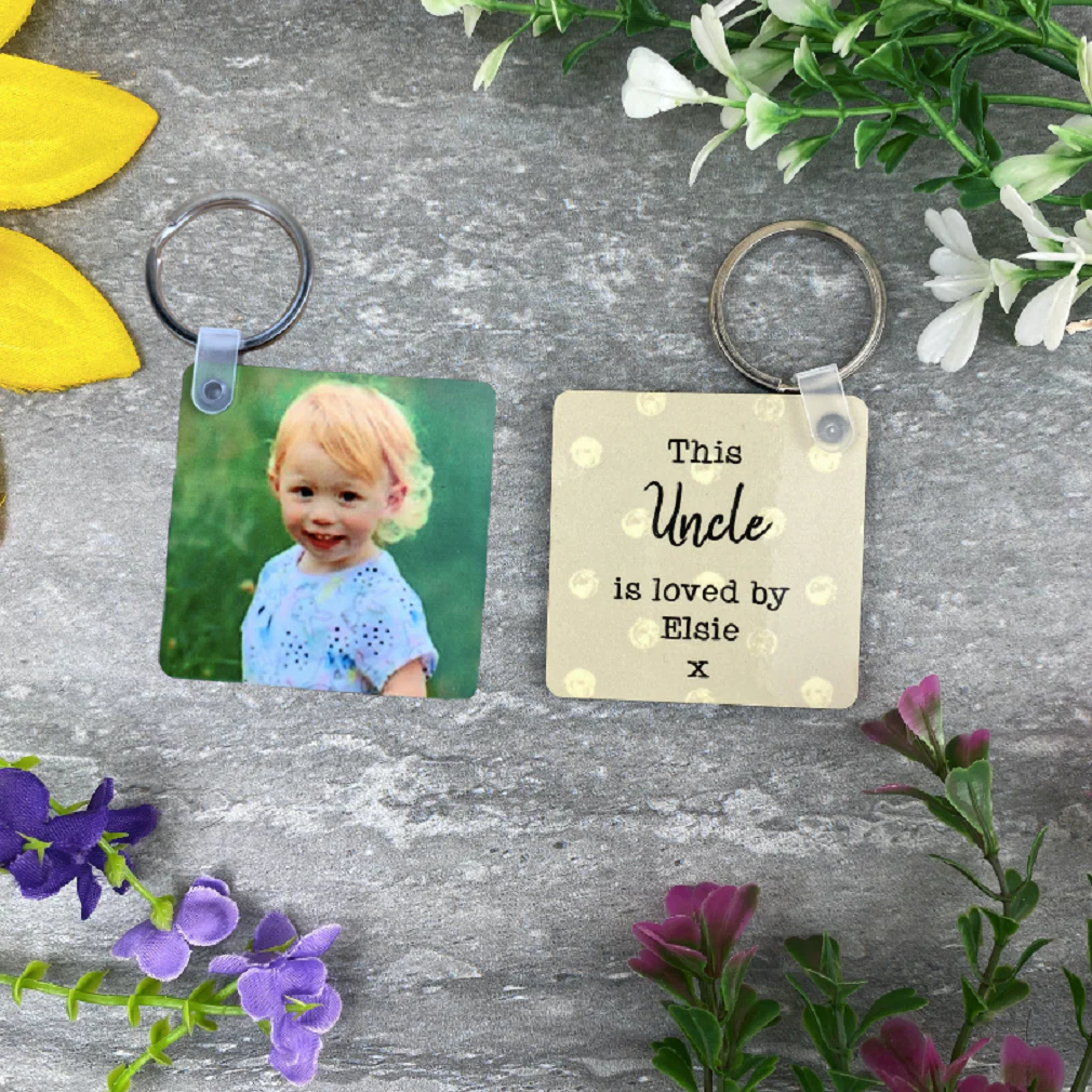 This Uncle Is Loved By Photo Keyring - Image 9