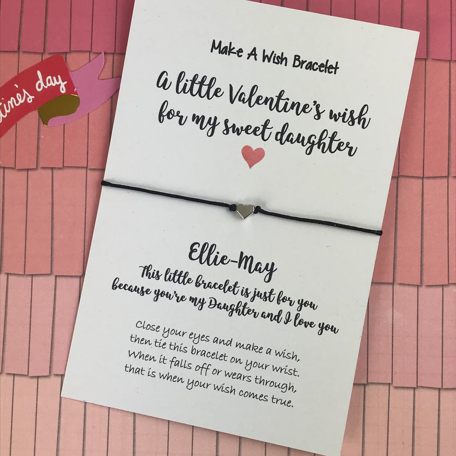 A Little Valentine's Wish Bracelet For My Sweet Daughter - Image 3
