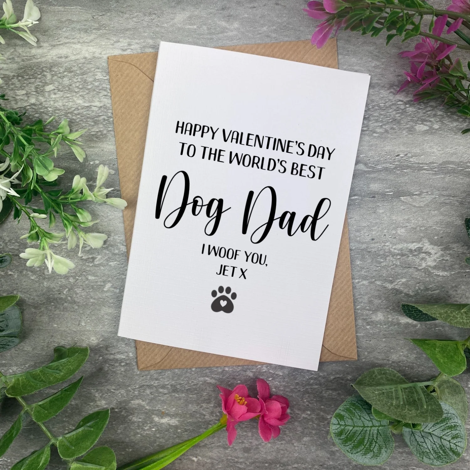 Valentines Card- Dog Dad - Image 2
