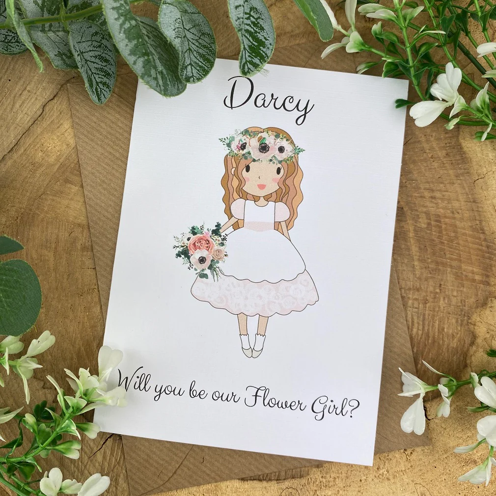 Wedding Card - Will You Be Our Flower Girl? - Image 3