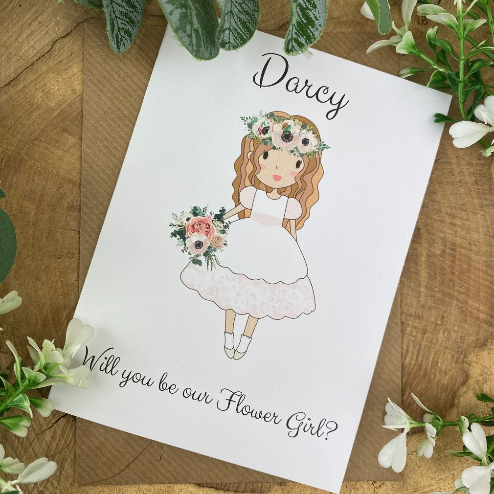 Wedding Card - Will You Be Our Flower Girl? - Image 6