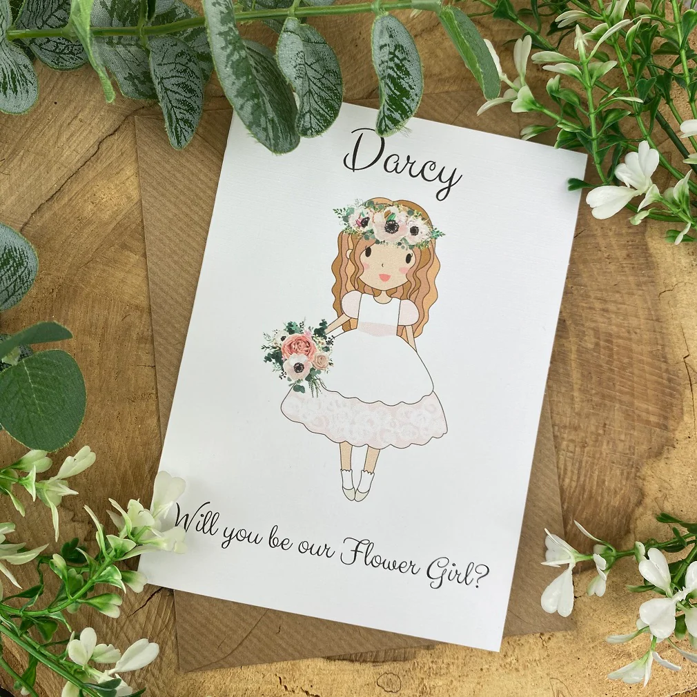 Wedding Card - Will You Be Our Flower Girl? - Image 8