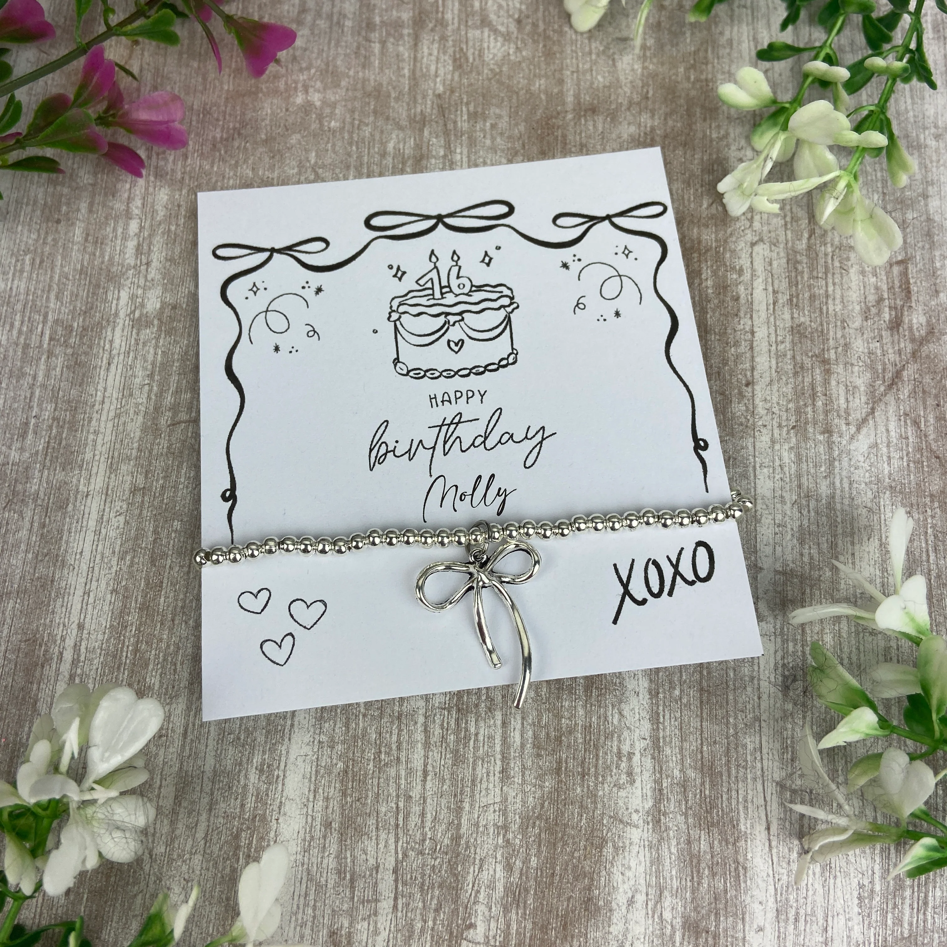 Whimsical Bow 16th Birthday Bracelet - Image 8