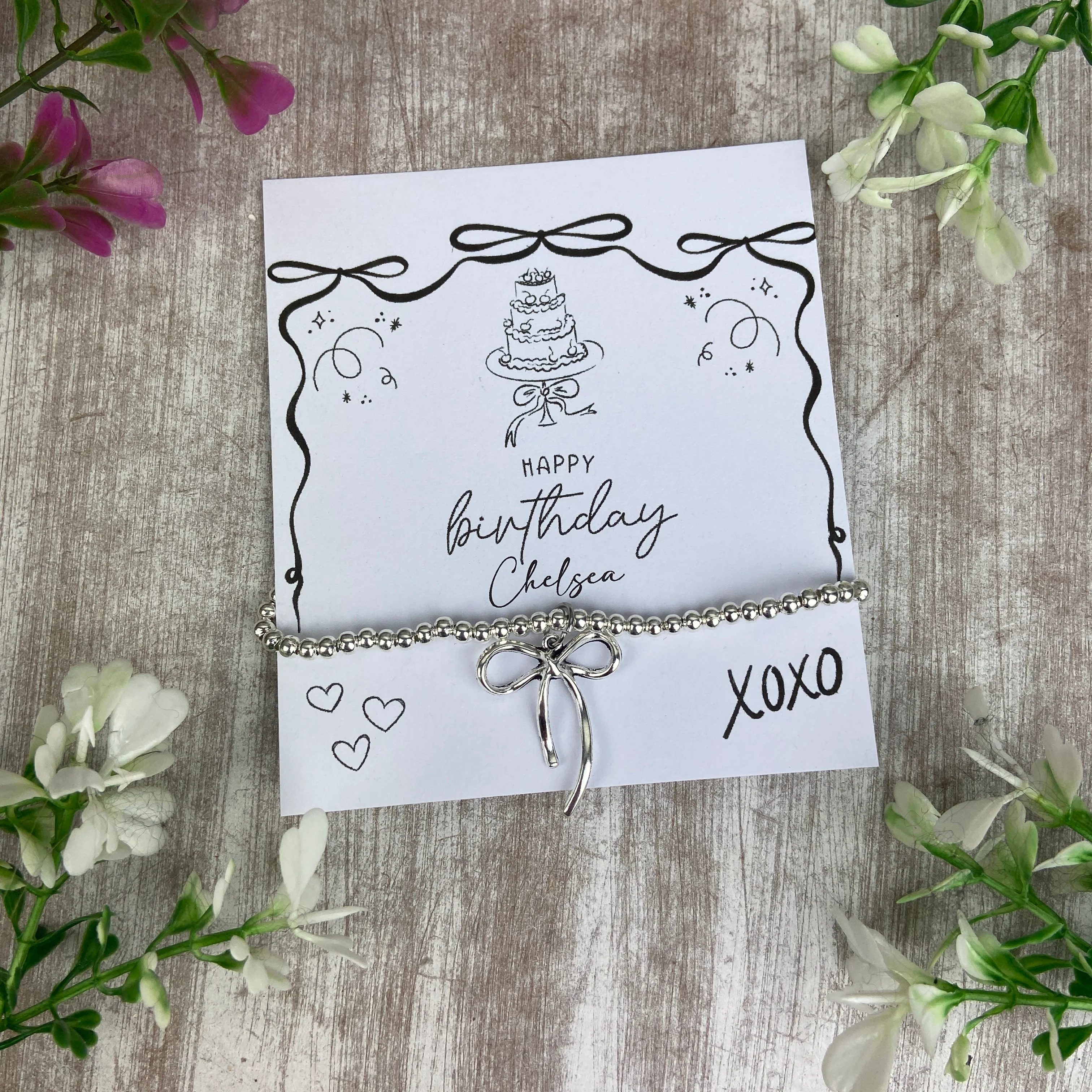 Whimsical Bow Birthday Bracelet - Image 2