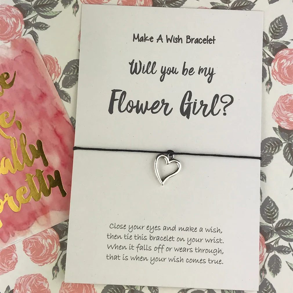 Will You Be My Flower Girl Wish Bracelet - Image 5