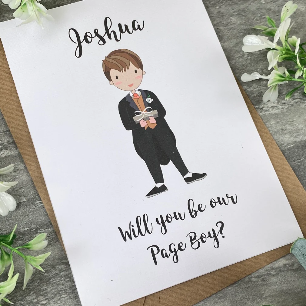 Will You Be Our Page Boy Card