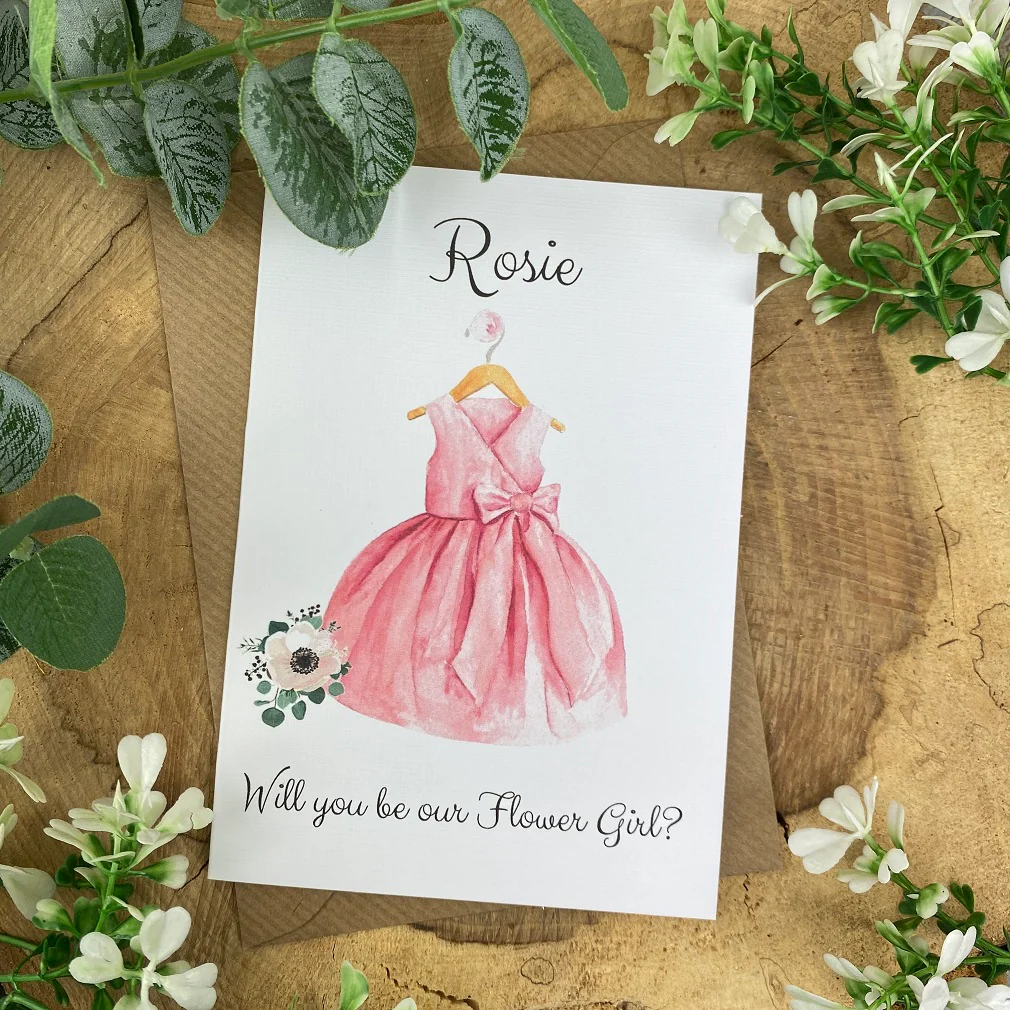 Will You Be Our Flower Girl Wedding Card - Image 5