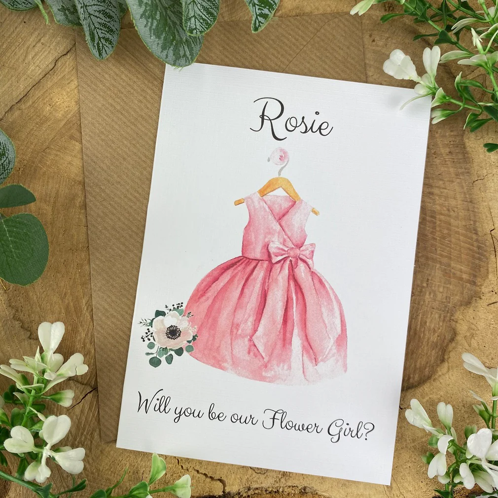 Will You Be Our Flower Girl Wedding Card - Image 6