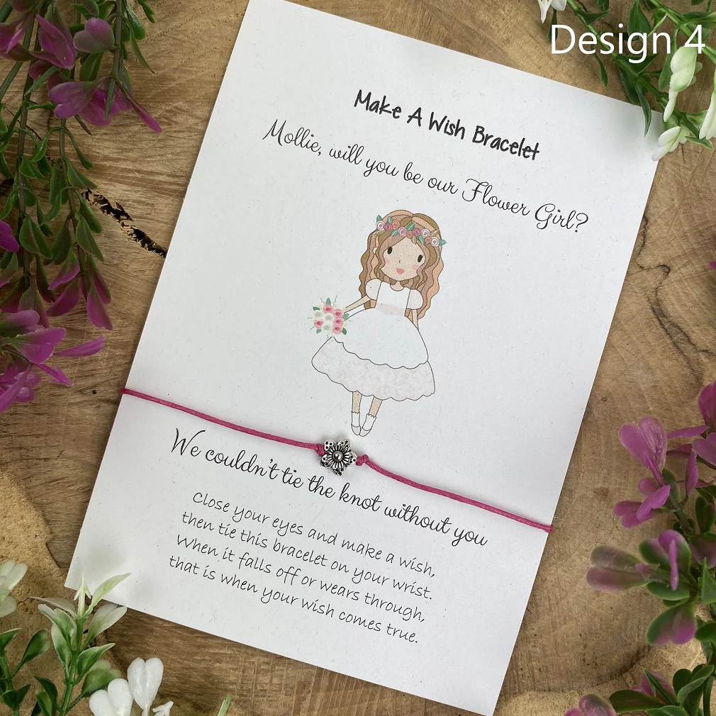 Will You Be Our Flower Girl Wish Bracelet - Image 4