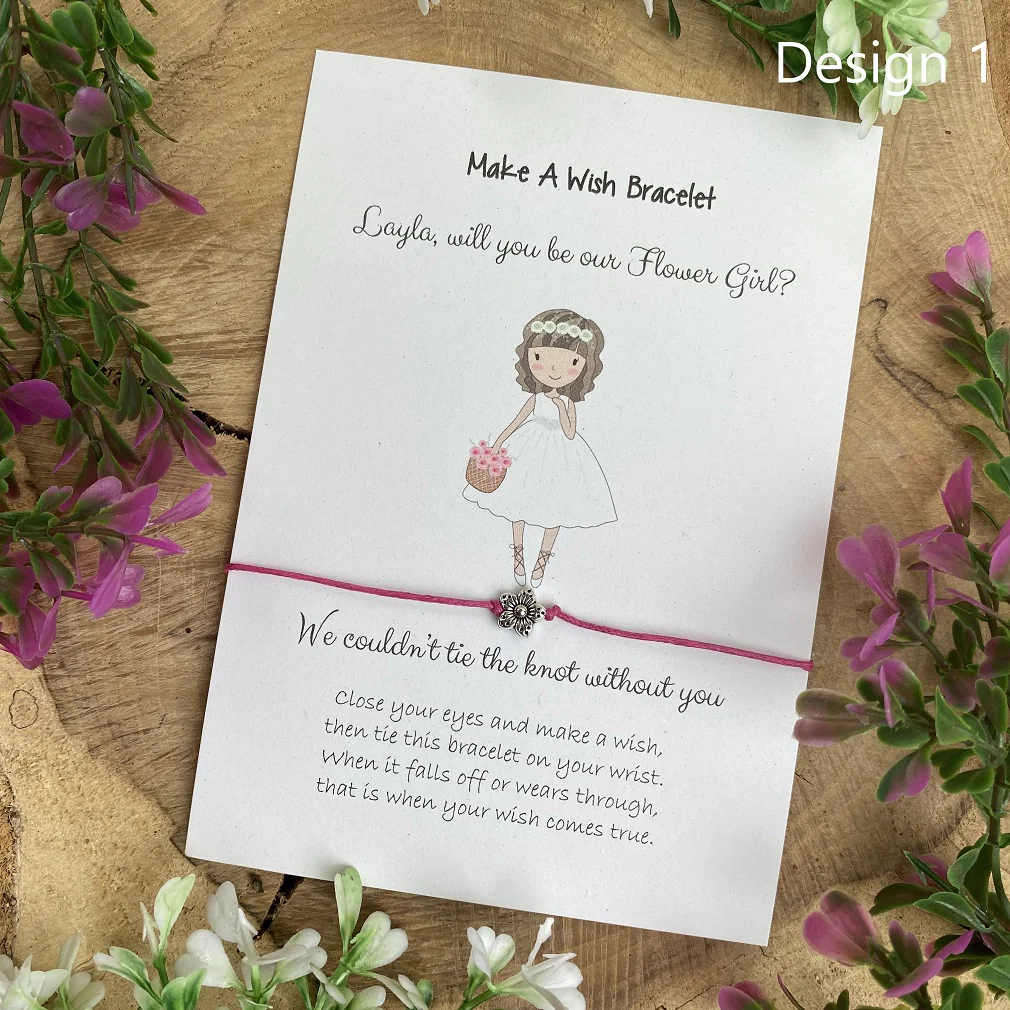 Will You Be Our Flower Girl Wish Bracelet - Image 9