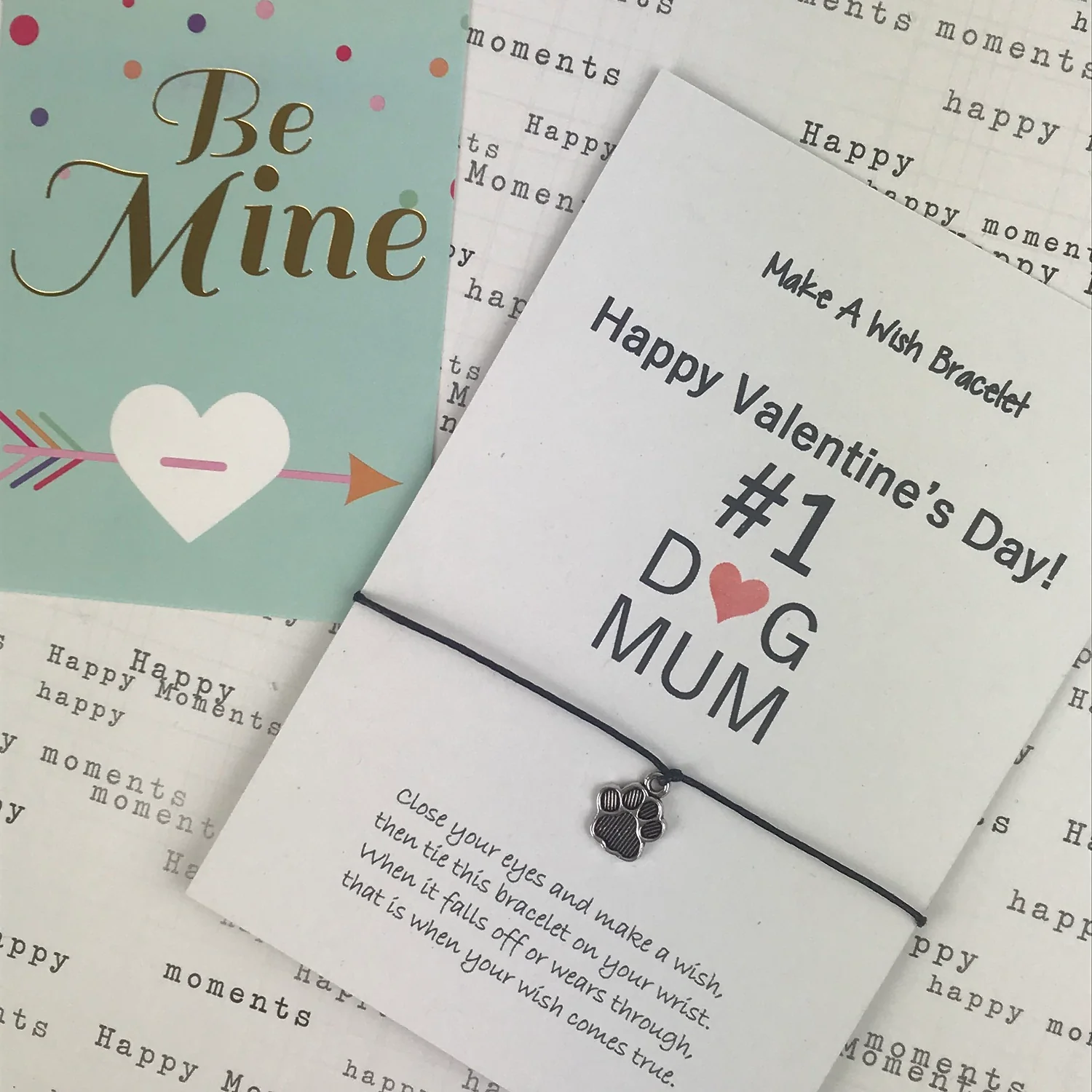 Happy Valentine's Day No. 1 Dog Mum Wish Bracelet - Image 5
