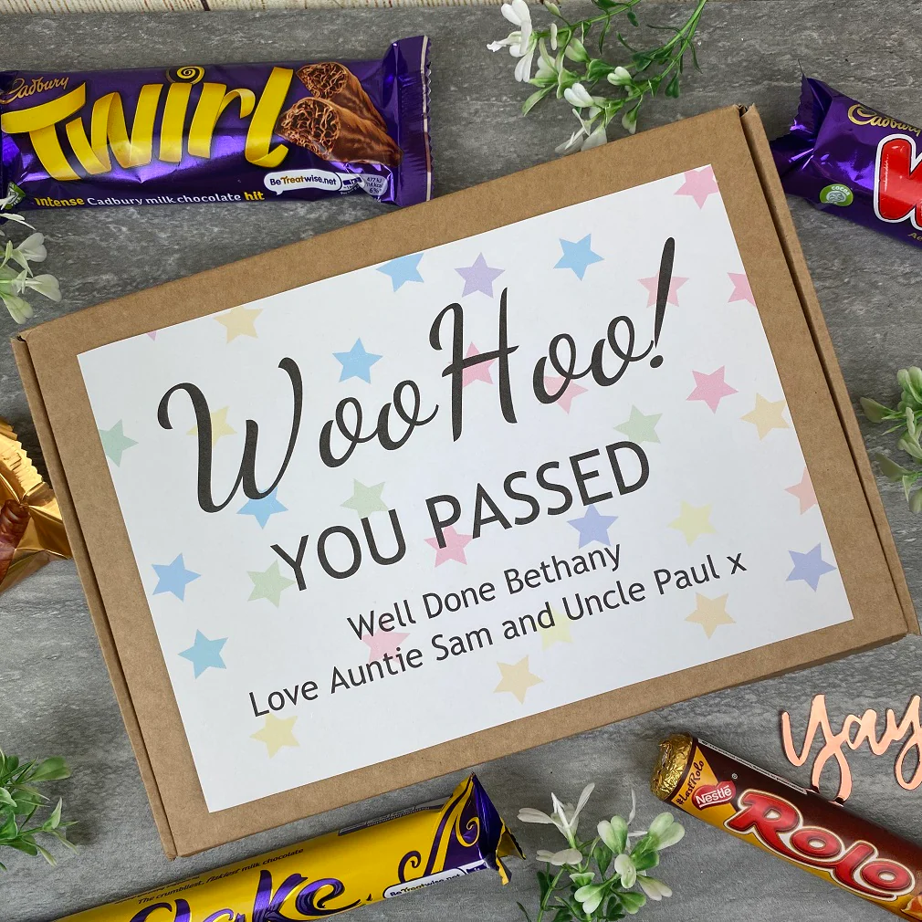 Woo Hoo! You Passed - Personalised Chocolate Box - Image 4