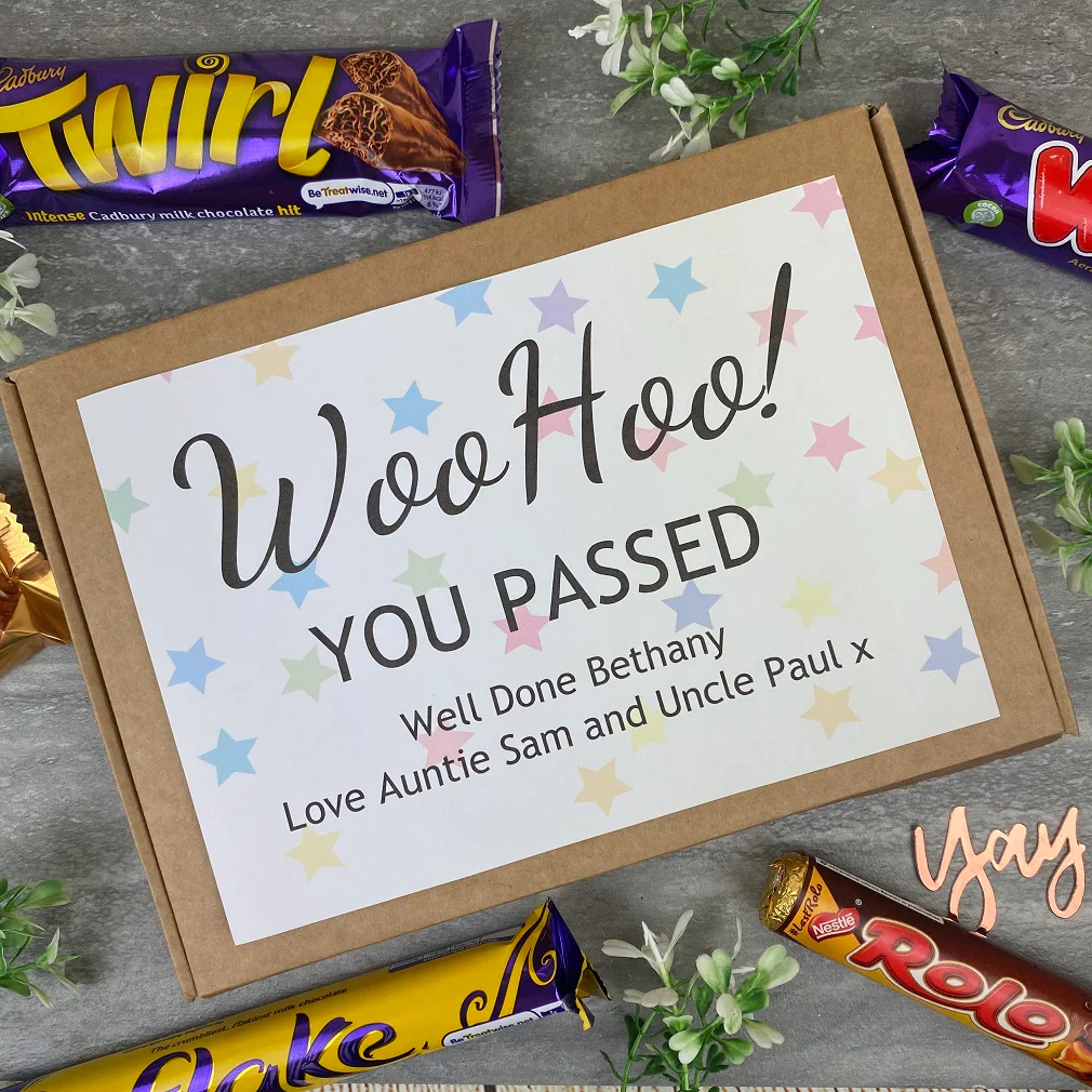 Woo Hoo! You Passed - Personalised Chocolate Box - Image 5