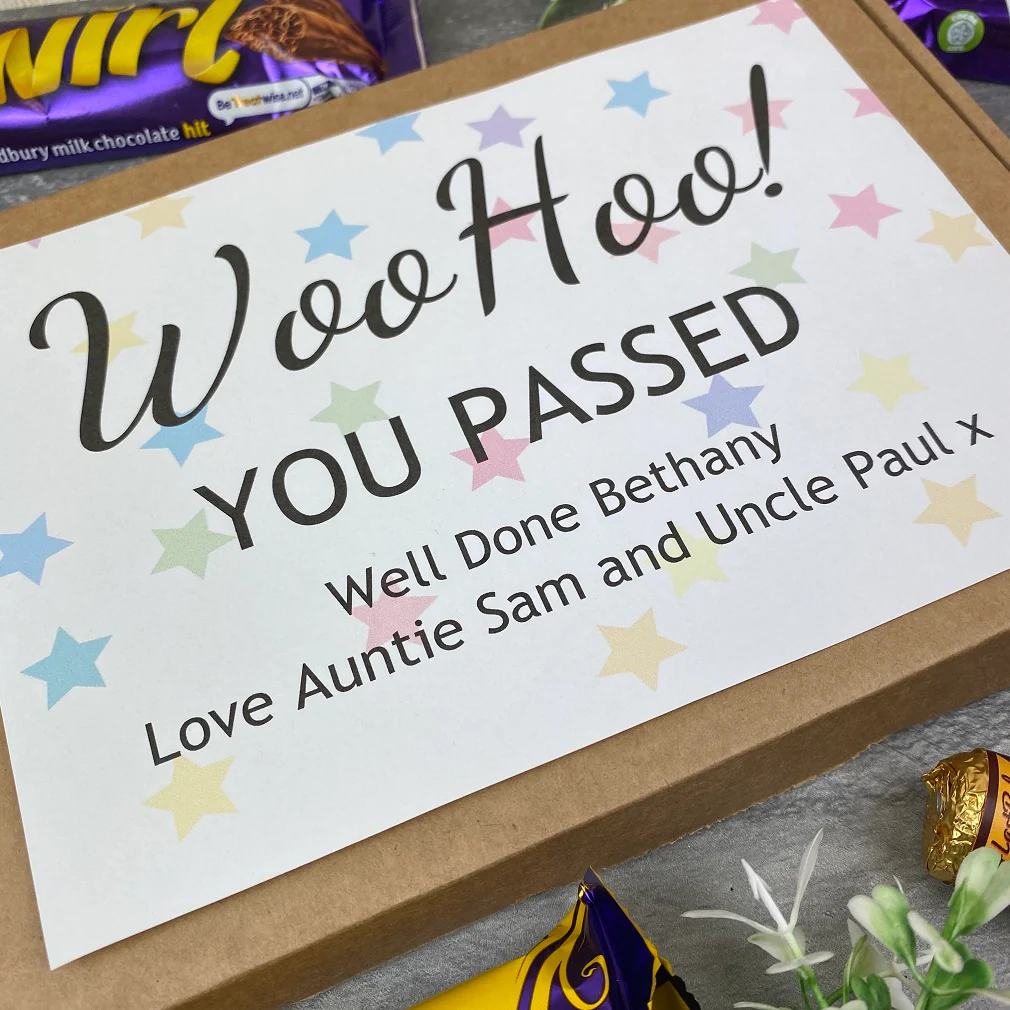 Woo Hoo! You Passed - Personalised Chocolate Box - Image 9