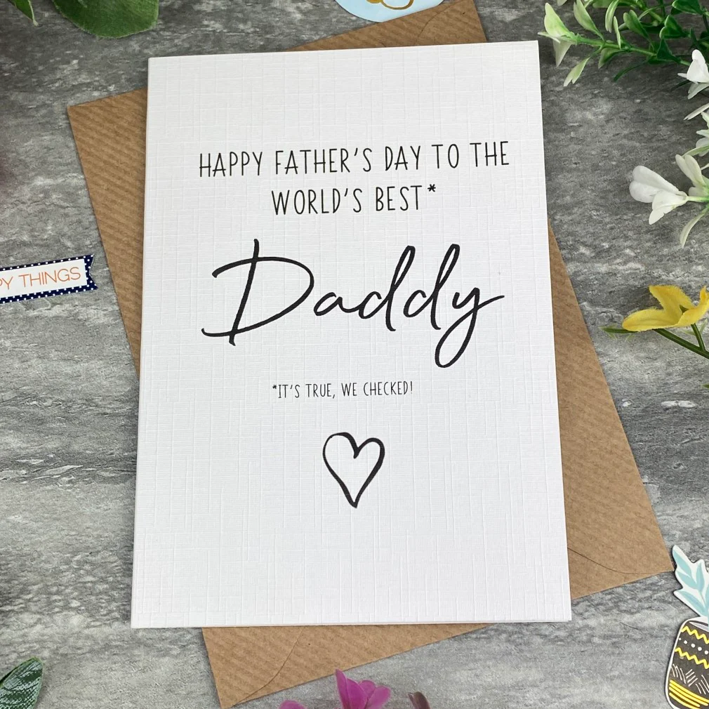 World's Best Daddy Father's Day Card - Image 4