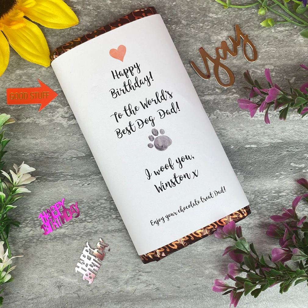 Worlds Best Dog Dad/Mum Birthday Chocolate bar - Image 8
