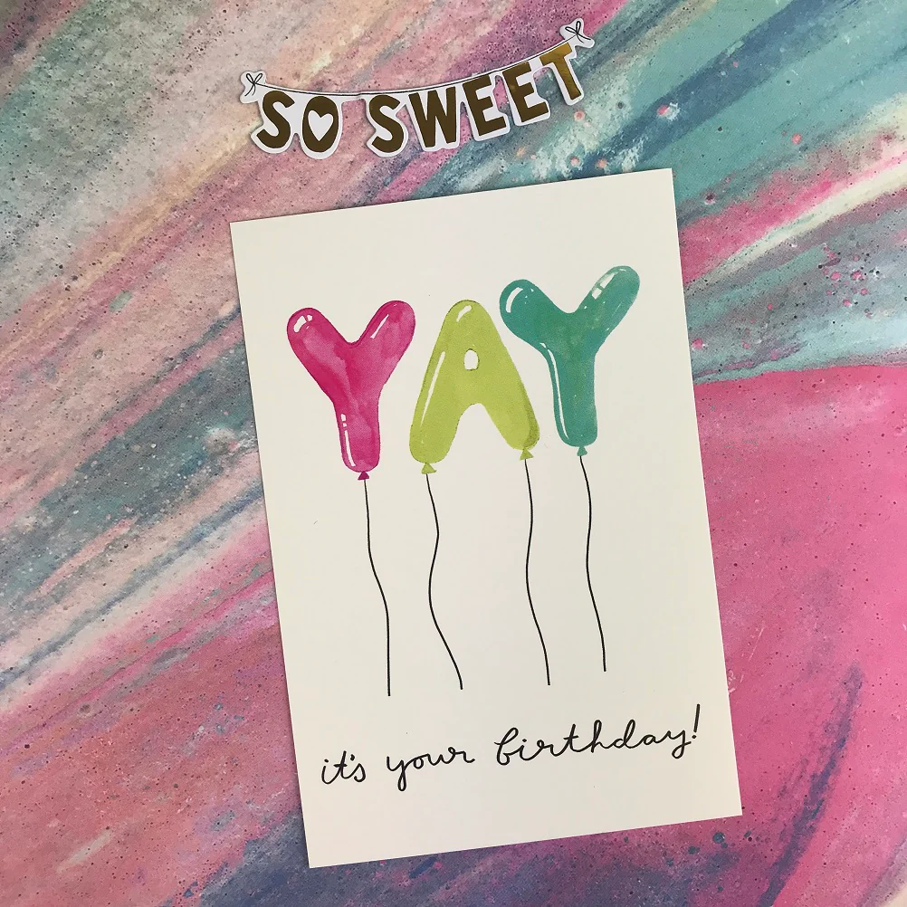 Yay It's Your Birthday Postcard