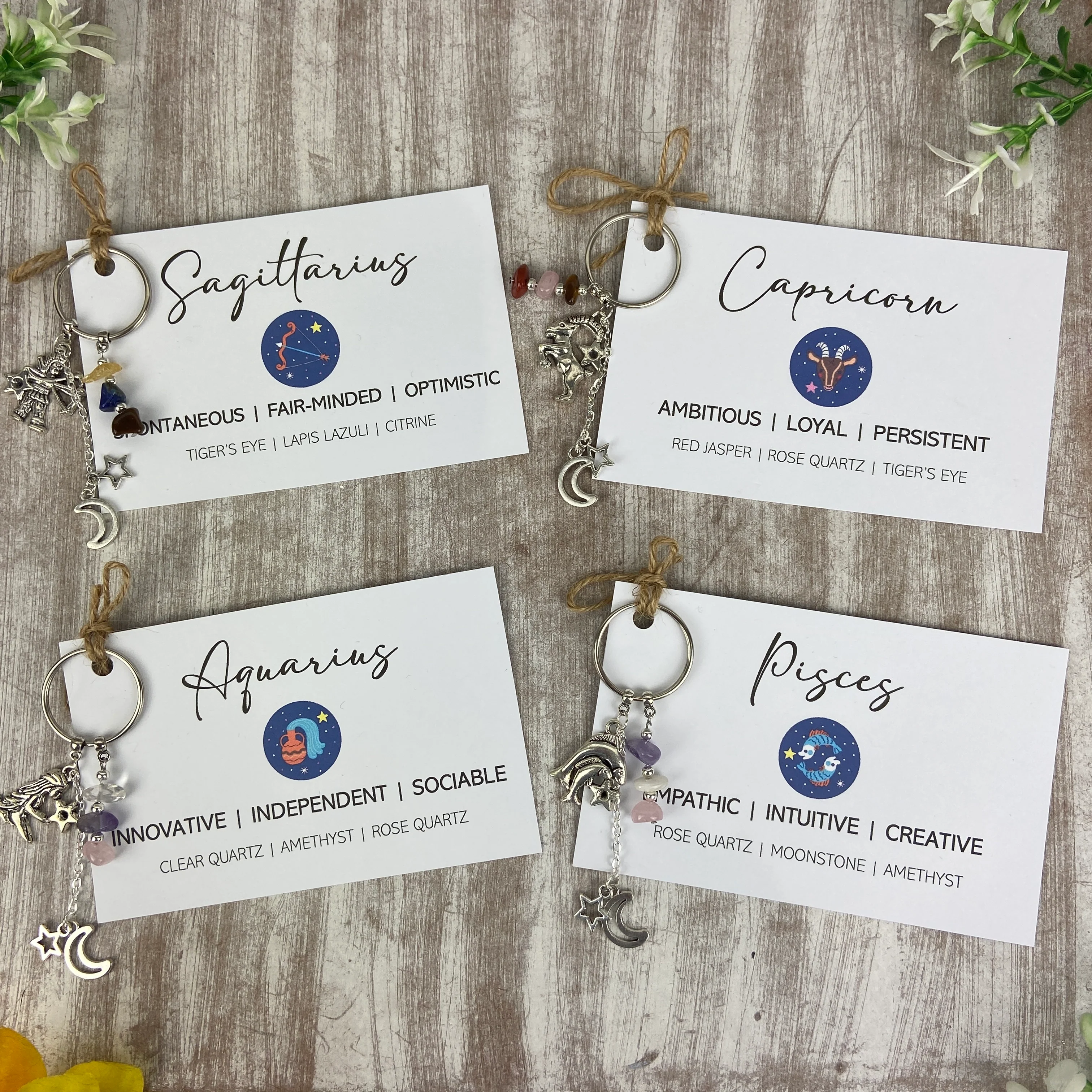 Zodiac Crystal Keyring - Image 14