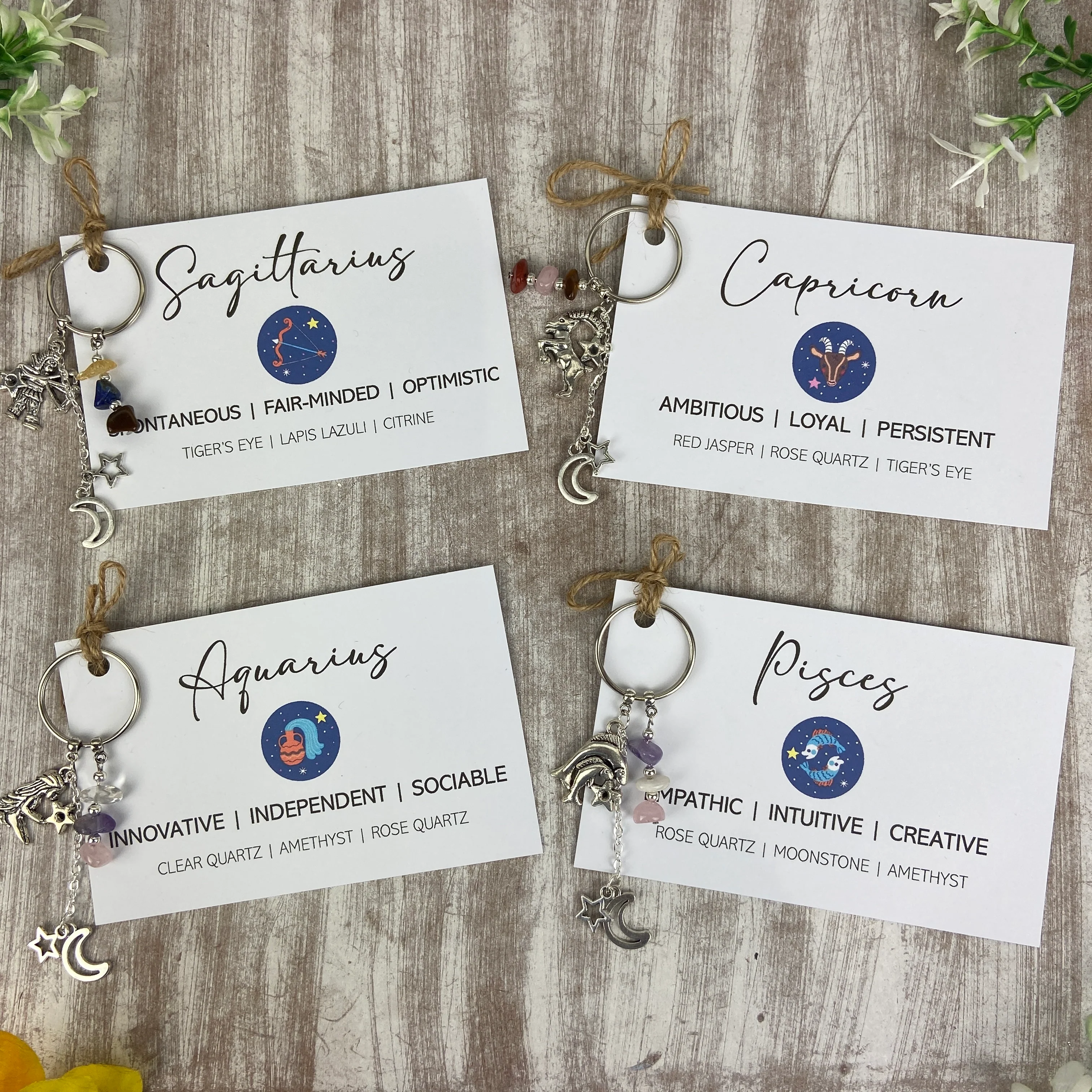 Zodiac Crystal Keyring - Image 15