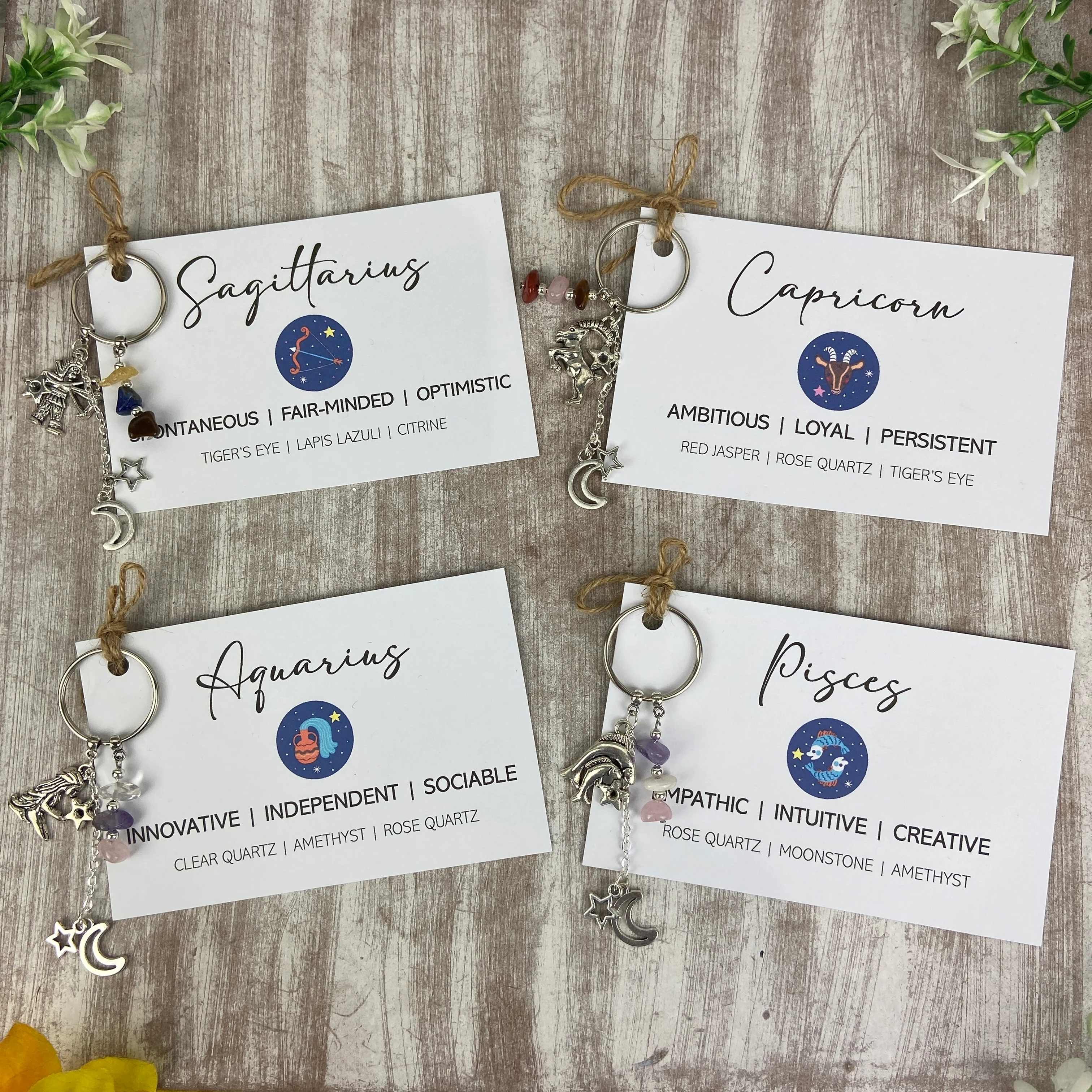 Zodiac Crystal Keyring - Image 16