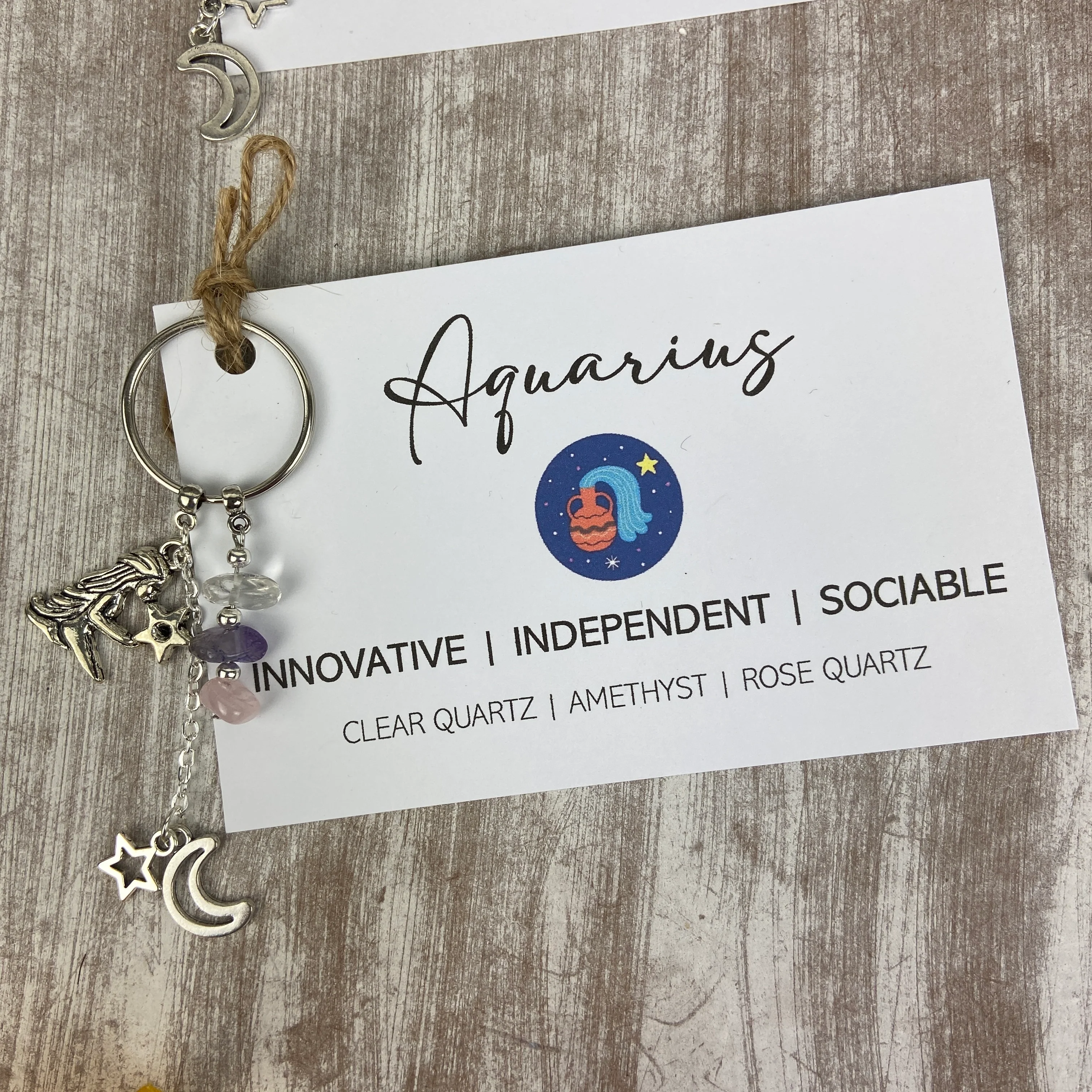 Zodiac Crystal Keyring - Image 19