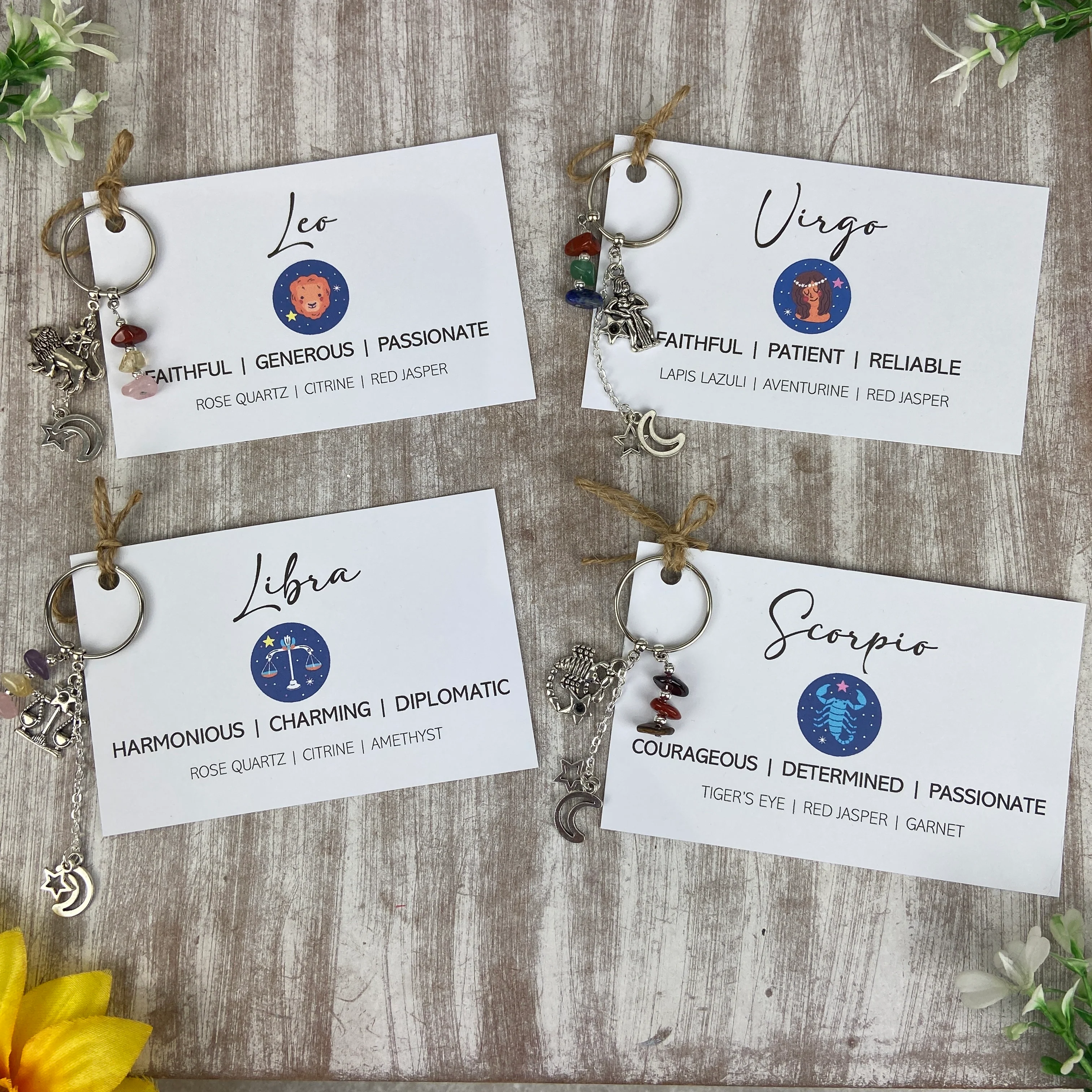 Zodiac Crystal Keyring - Image 9